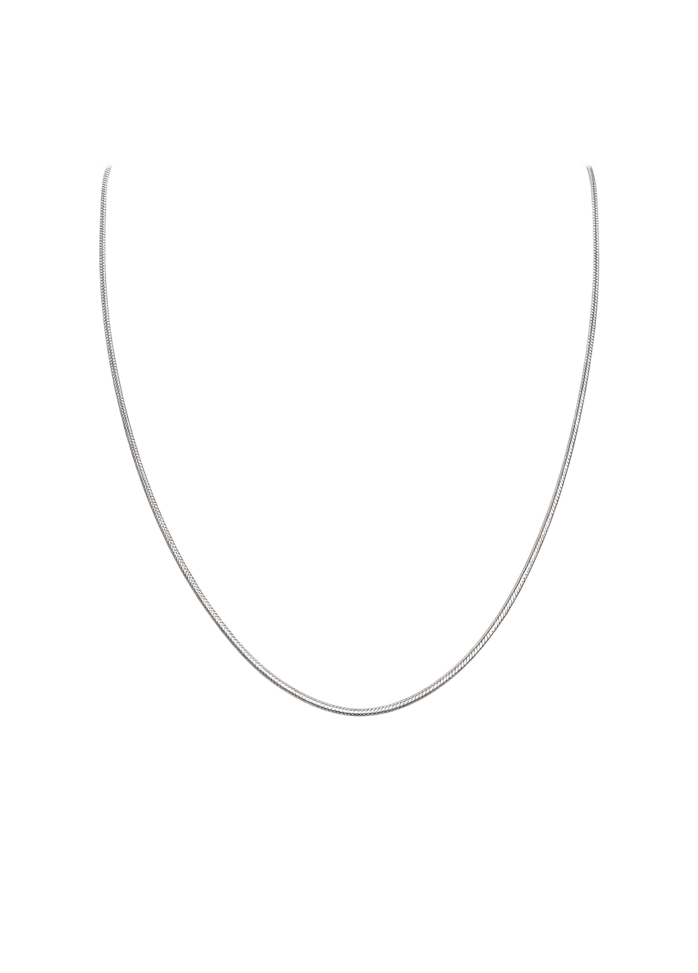 Silver round snake chain 