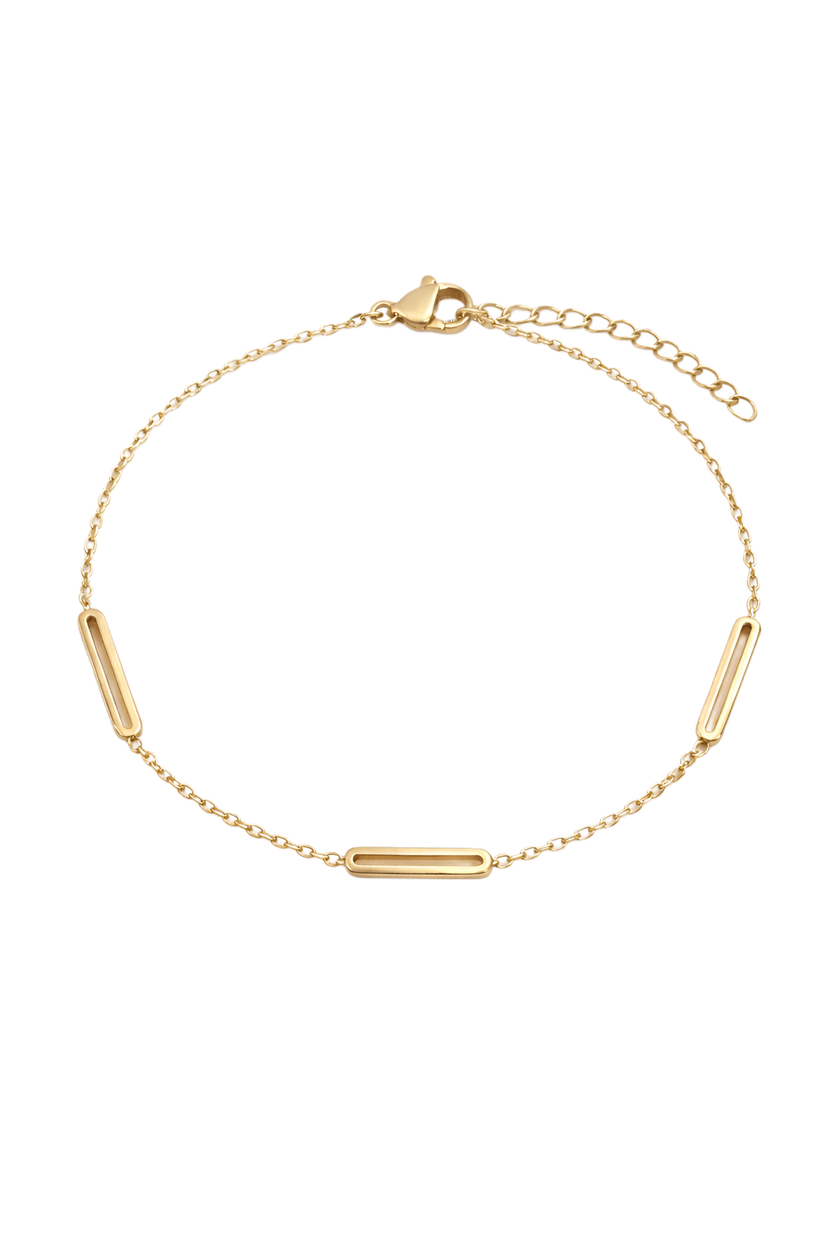 Gold link bracelet