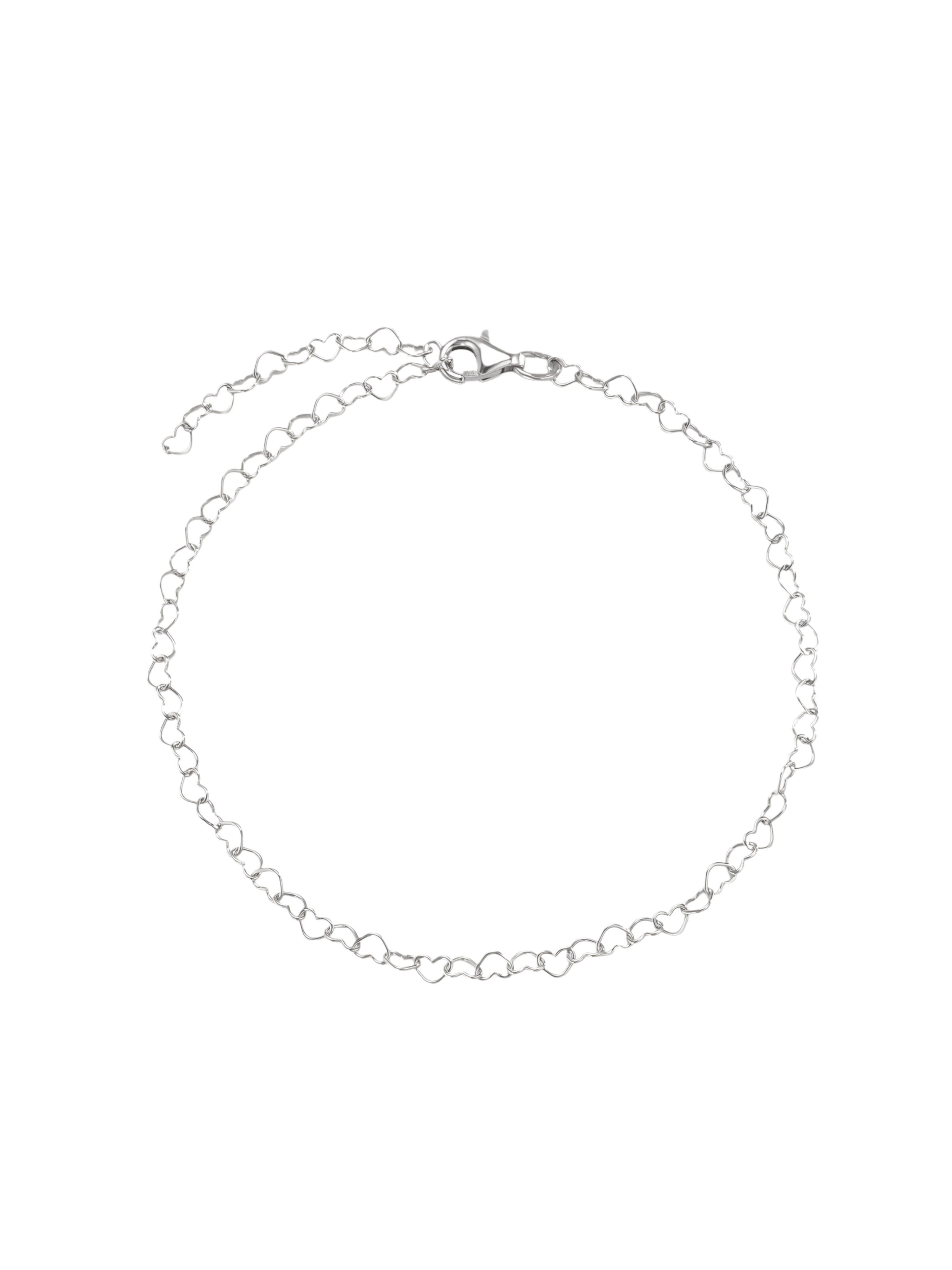 Heart link bracelet