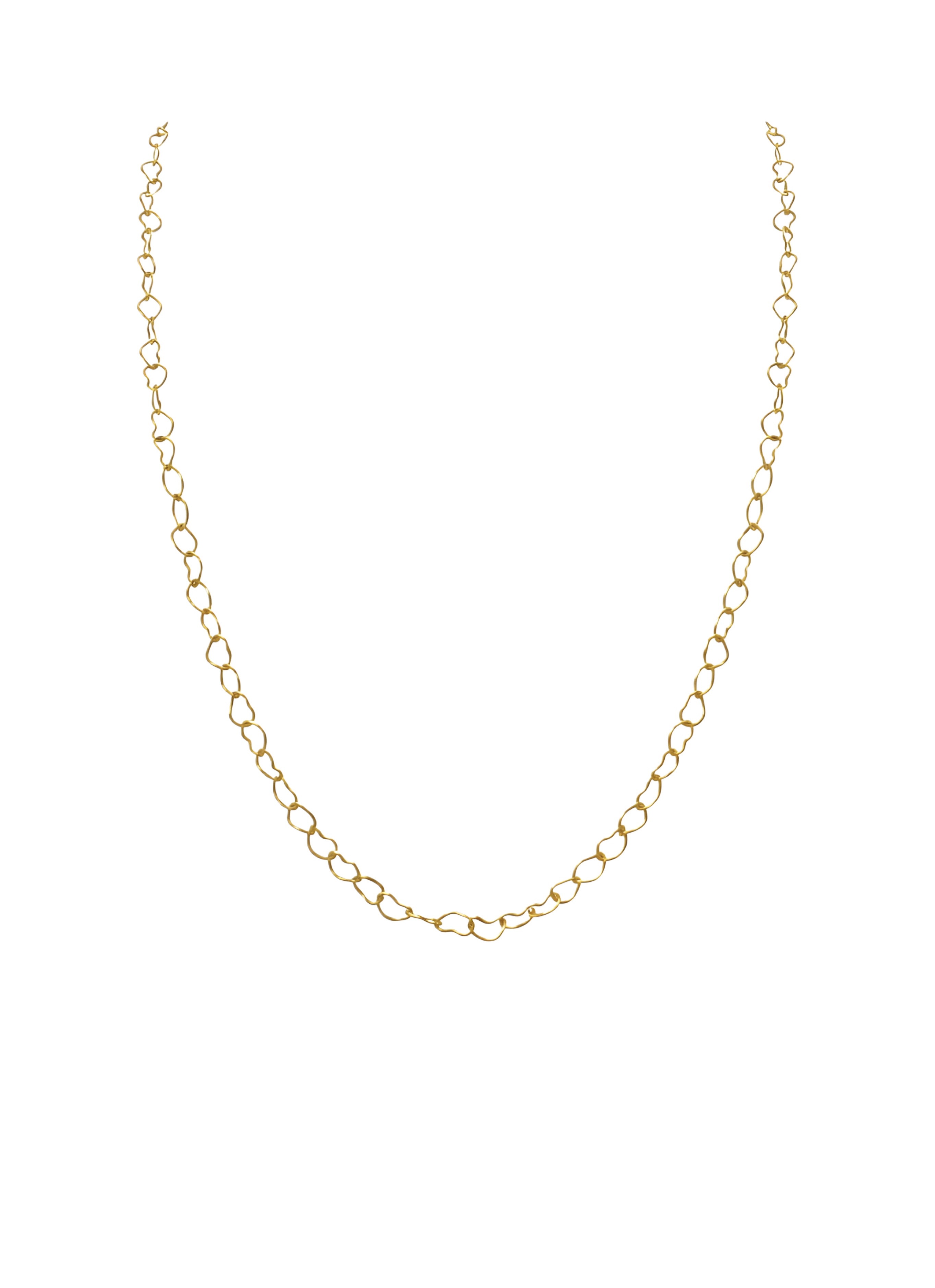 Heart link chain necklace