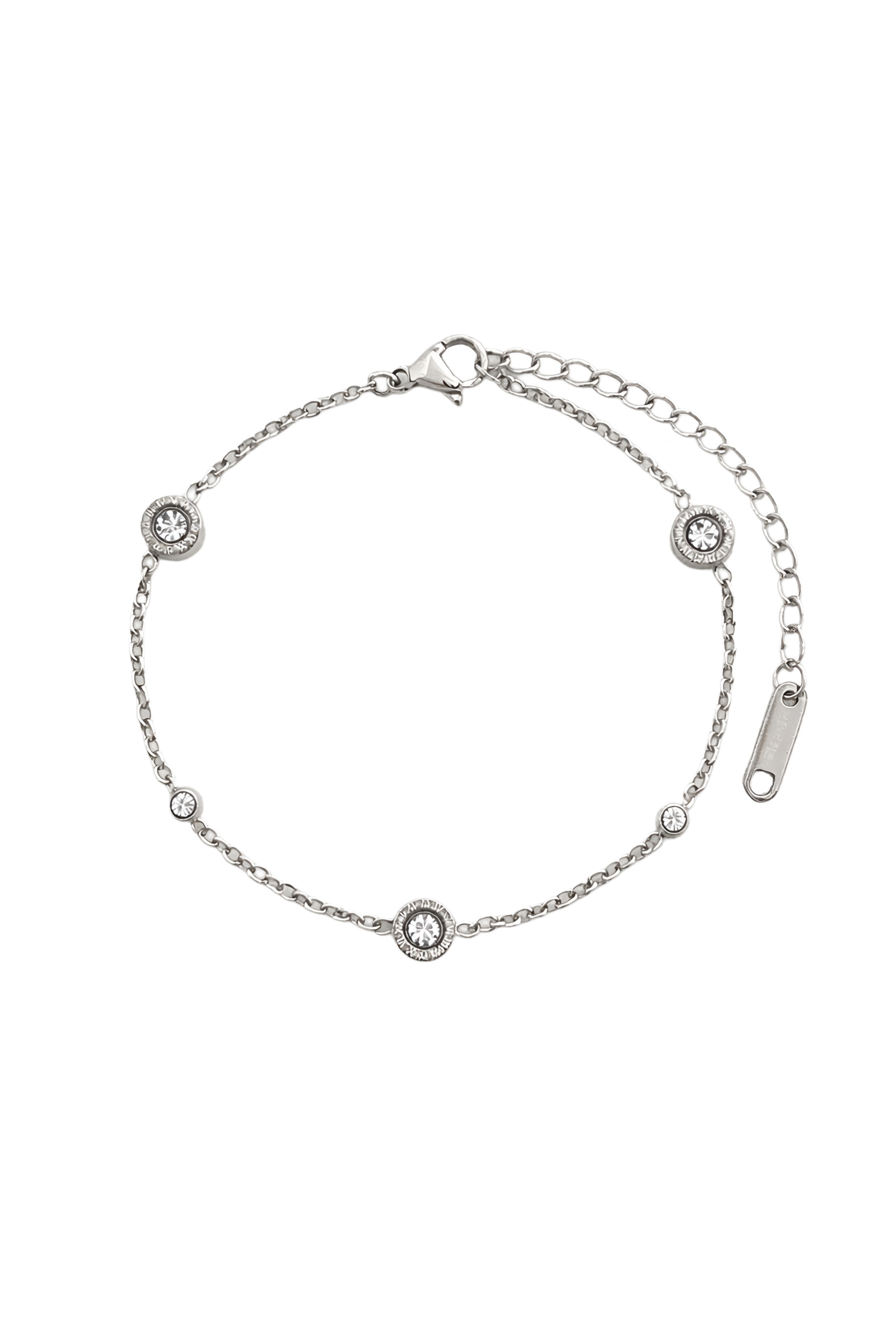 Roman numeral crystal bracelet