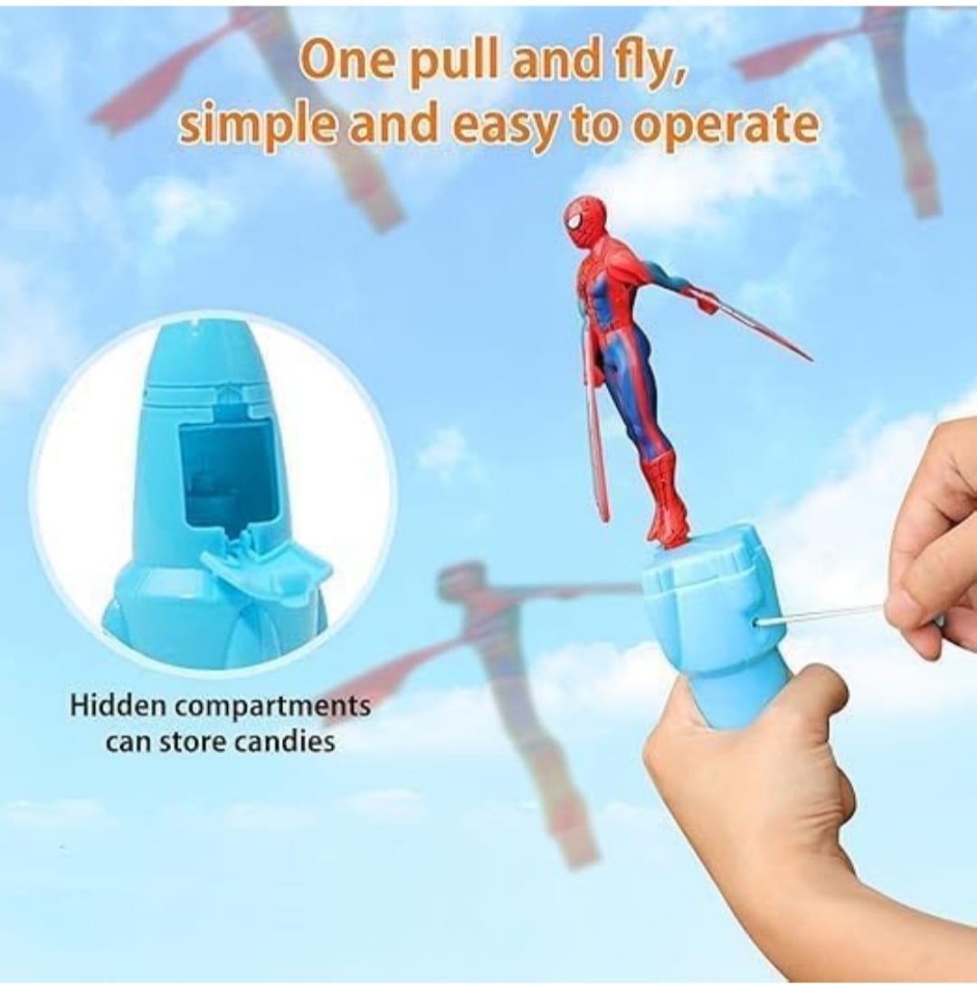 Flying Spider man toy