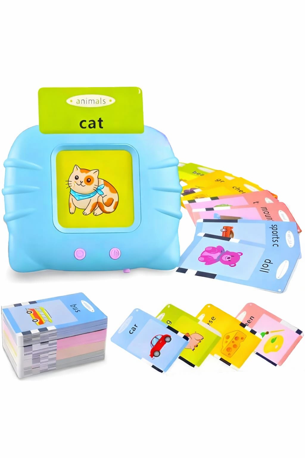 112PCS Double-sided Flash Cards for Toddlers