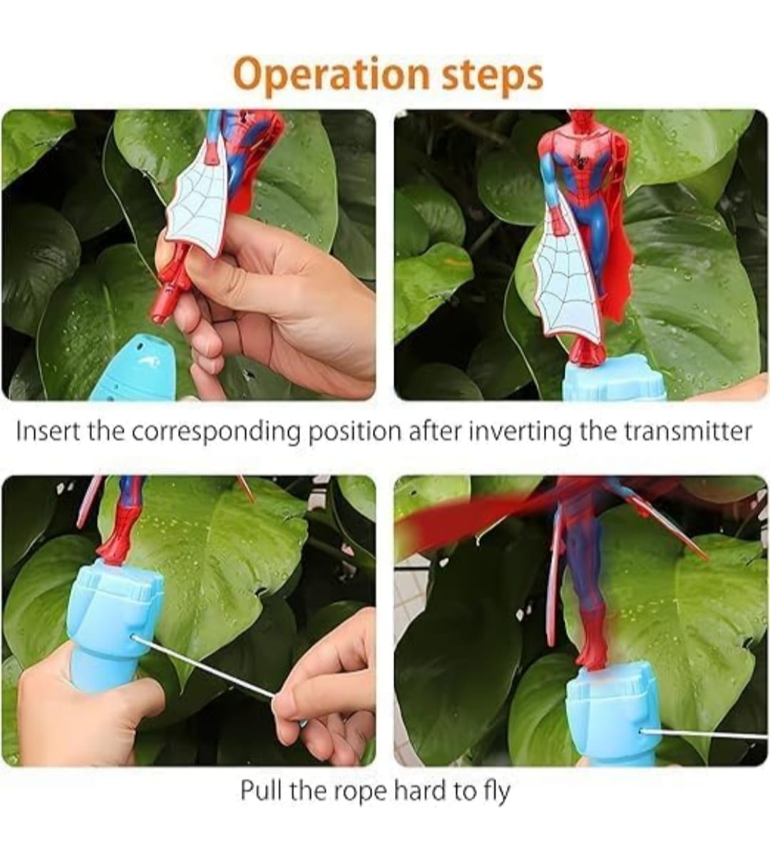 Flying Spider man toy