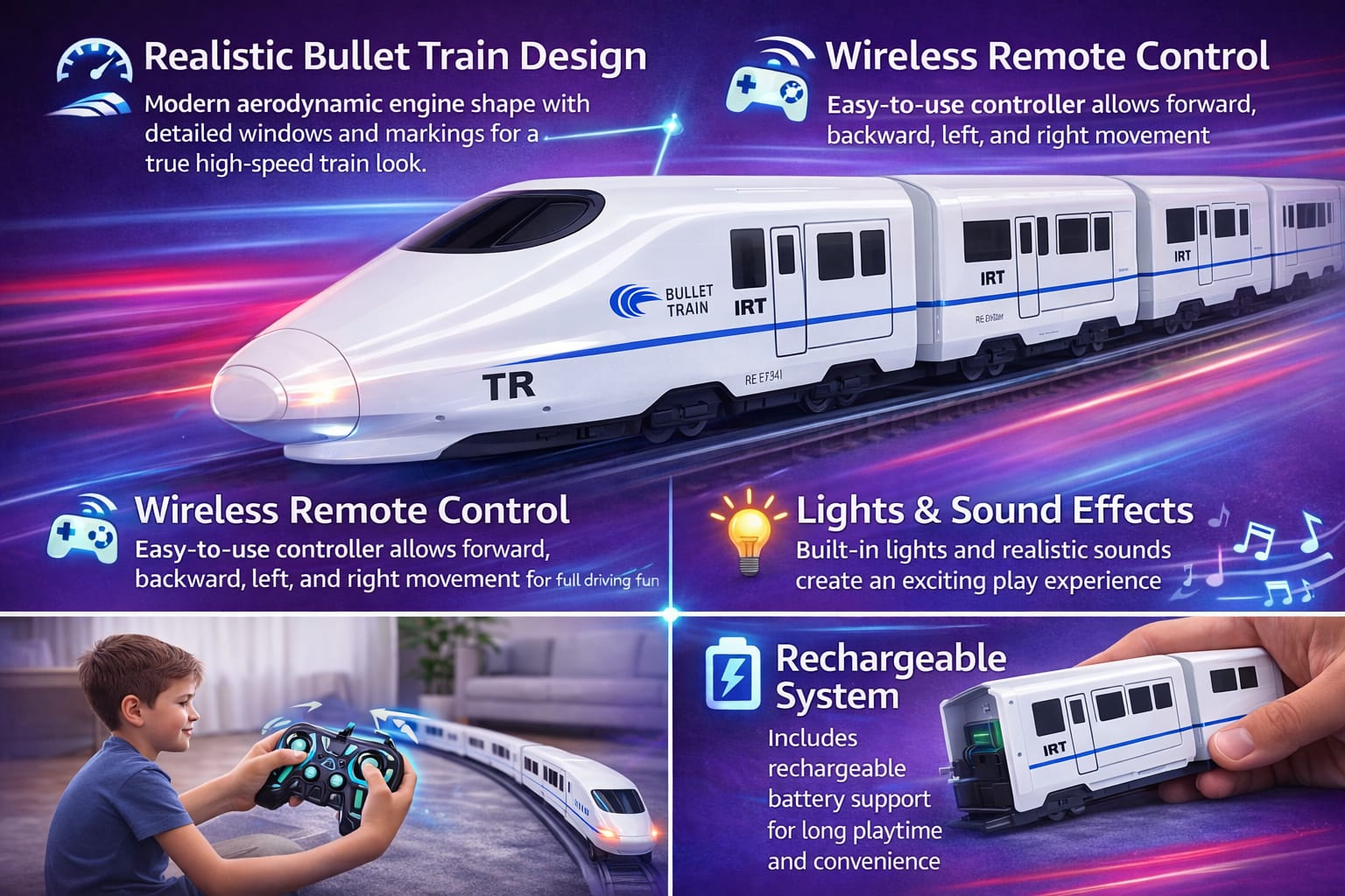 Remote Controlled High Speed Bullet Train