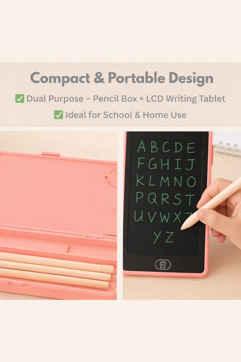 LCD Writing pencil box