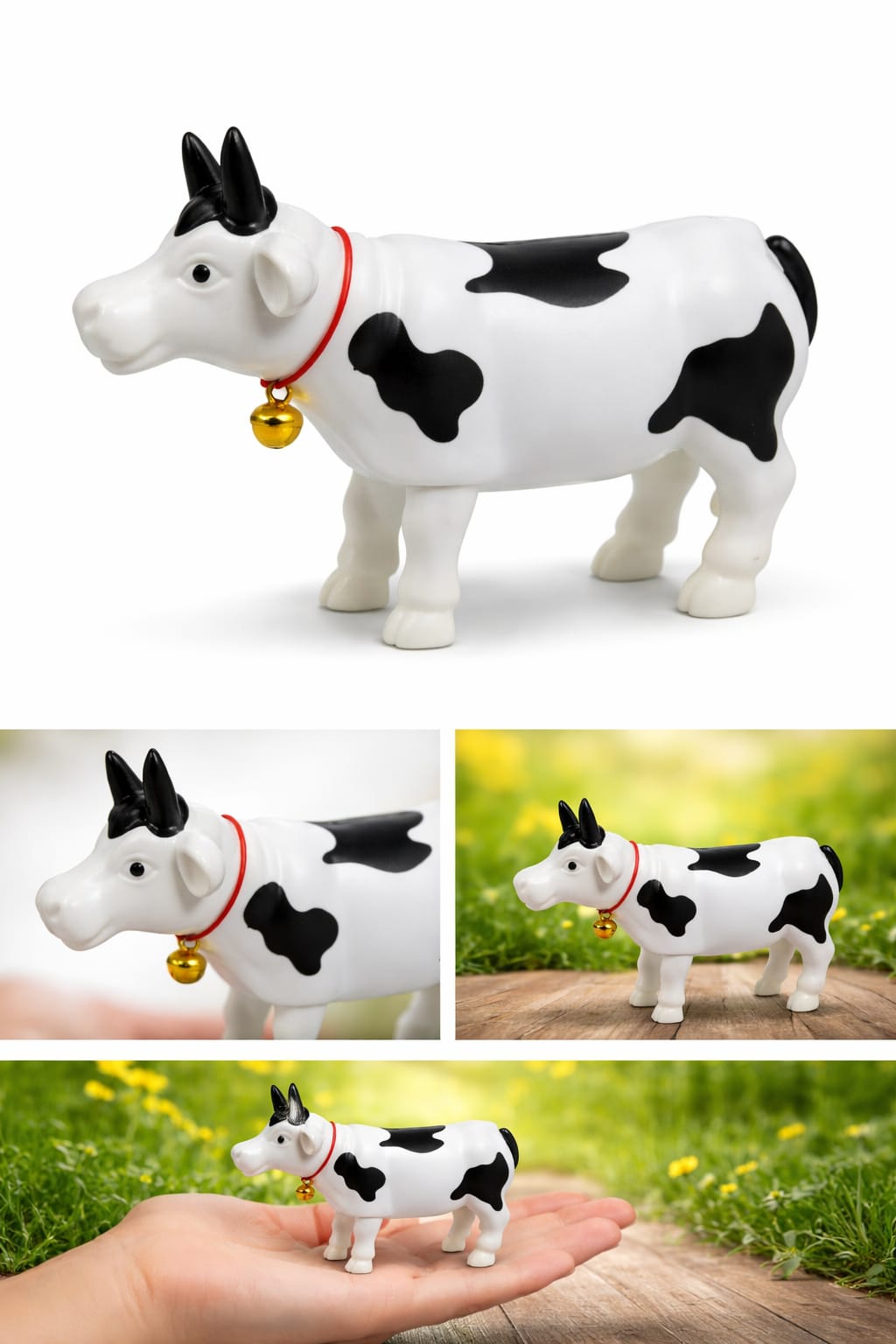 Wind Up Moving Cow Toy | Walking Cow with Bell | Traditional Cow Toy for Kids & New Home Decoration