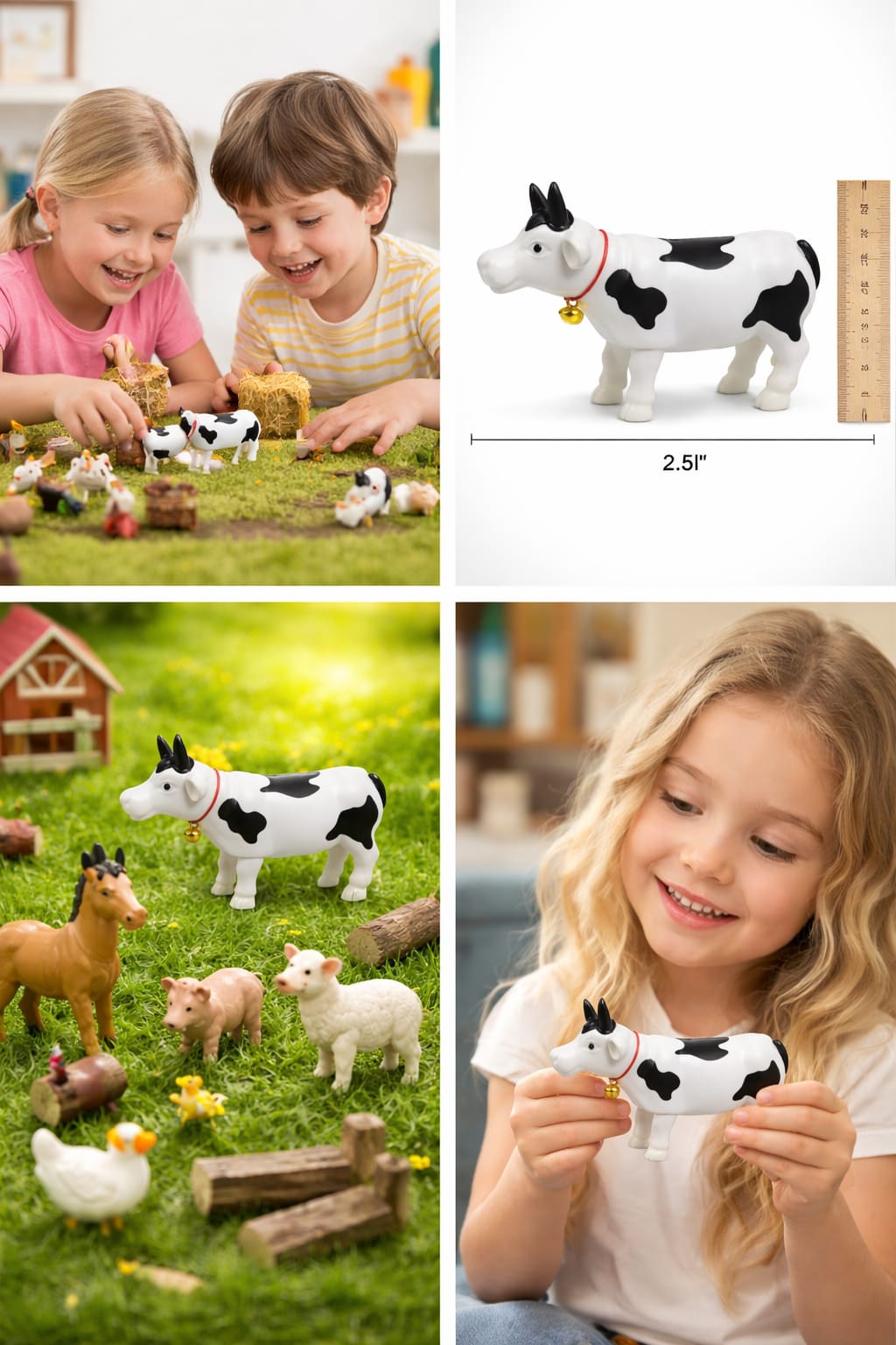 Wind Up Moving Cow Toy | Walking Cow with Bell | Traditional Cow Toy for Kids & New Home Decoration