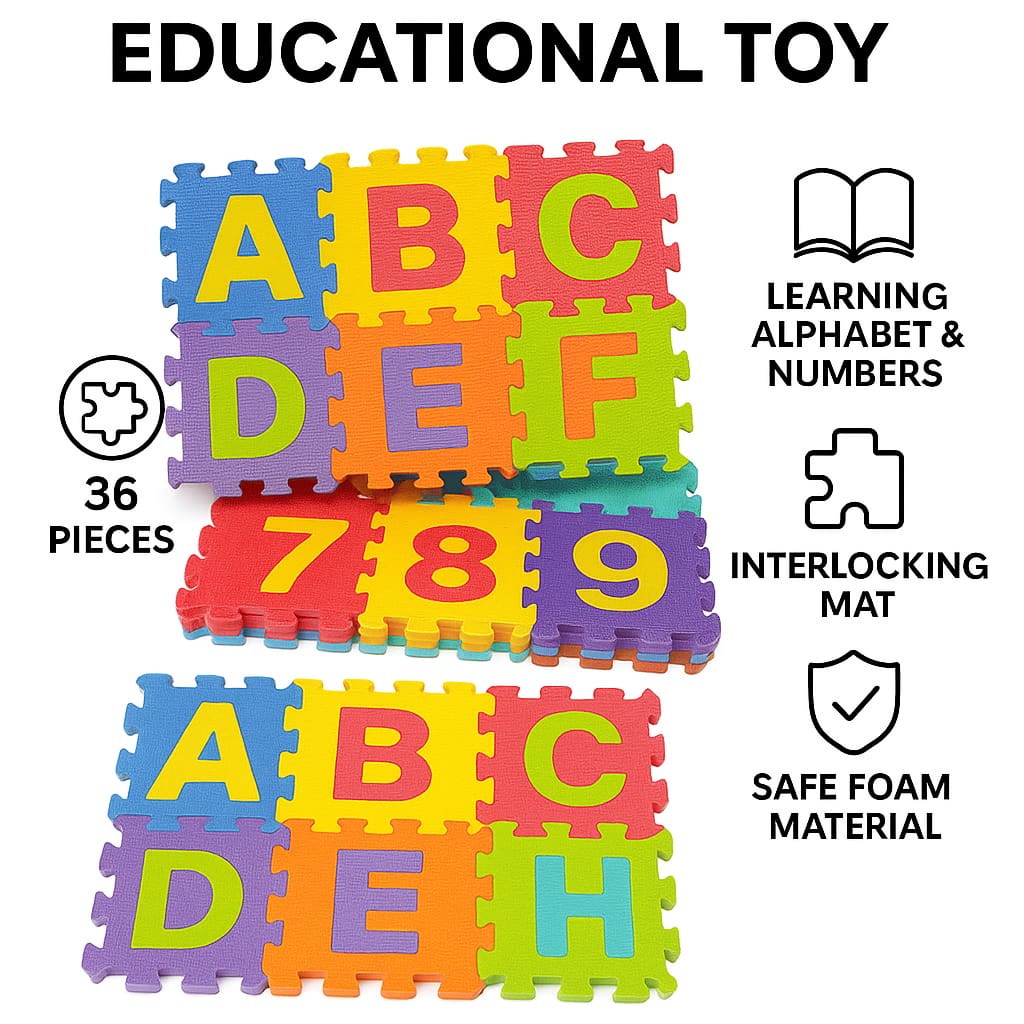 Alphabet & Number Foam Play Mat