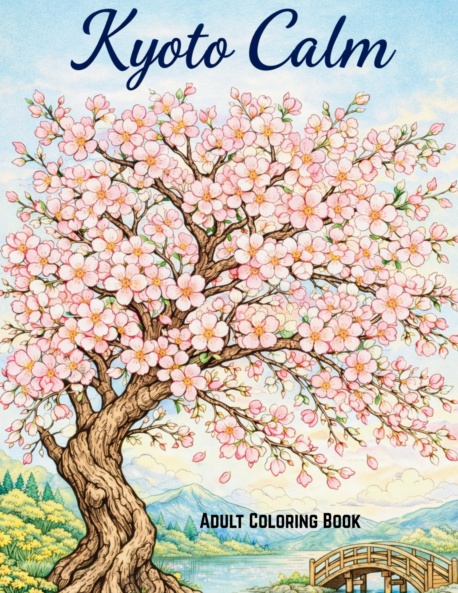 Kyoto Calm Destination Coloring Book