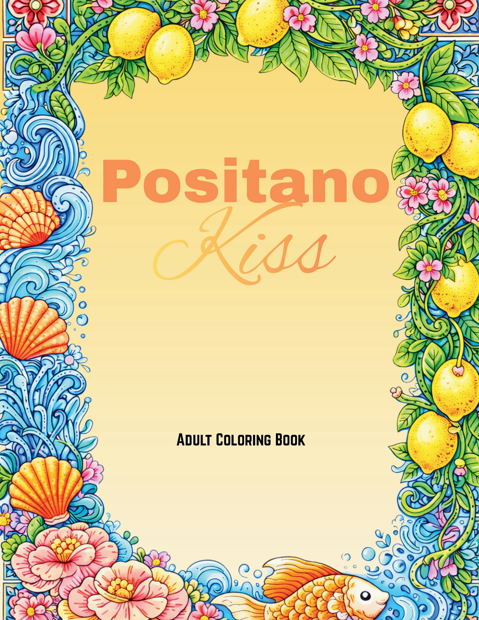 Positano Kiss Destination Coloring Book