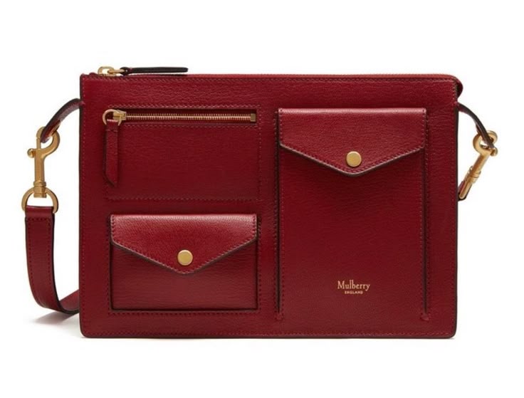 Red Leather Crossbody Bag