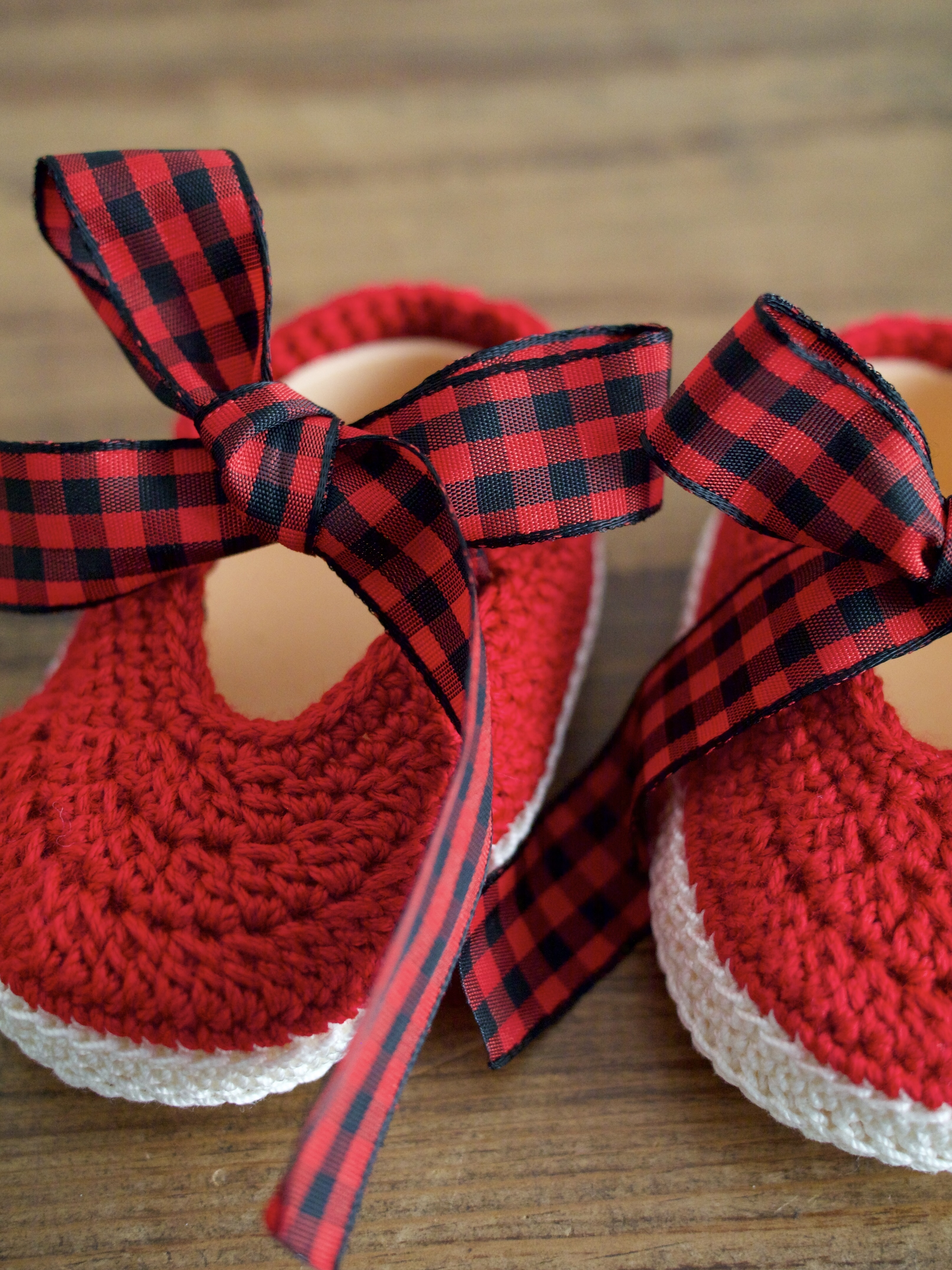 Zapatillas crochet baturras cachirulo - Bebés 0 - 3 meses