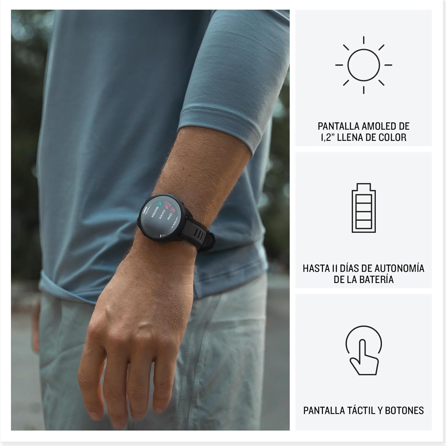 Garmin Forerunner 165 Reloj Inteligente para Correr con GPS