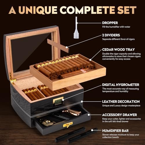 Caja Deshumidificadora de Lujo Para Puros