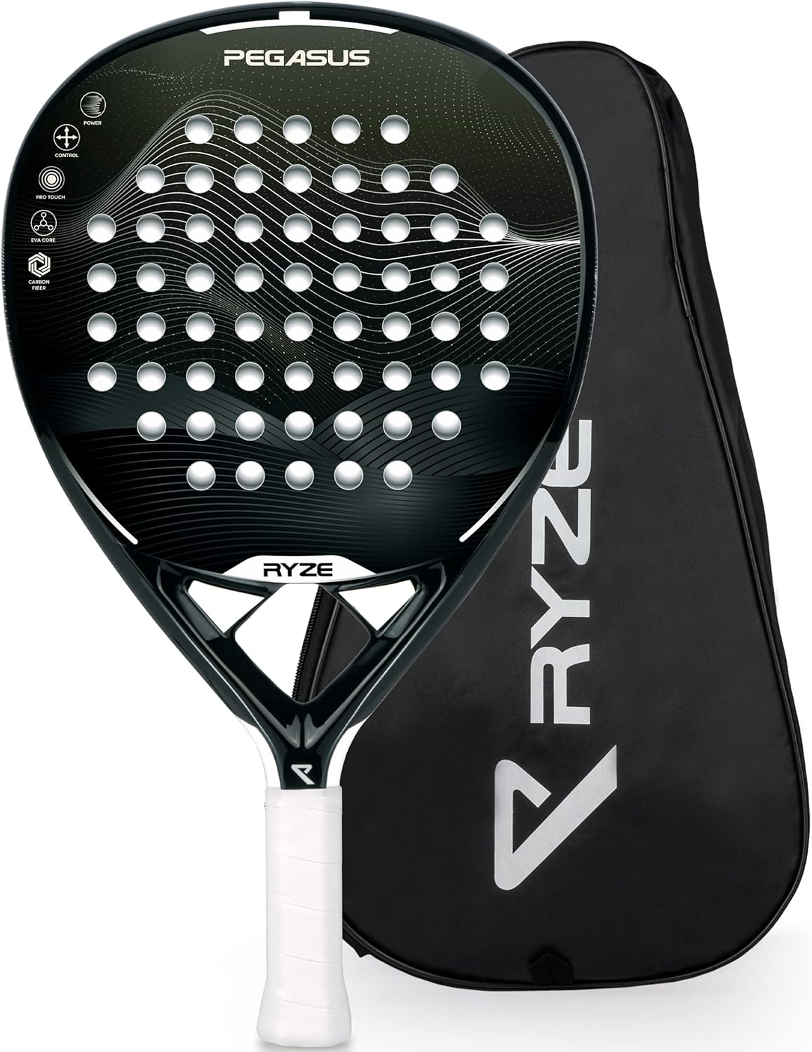 RYZE Pala de Padel 100% Fibra de Carbono 