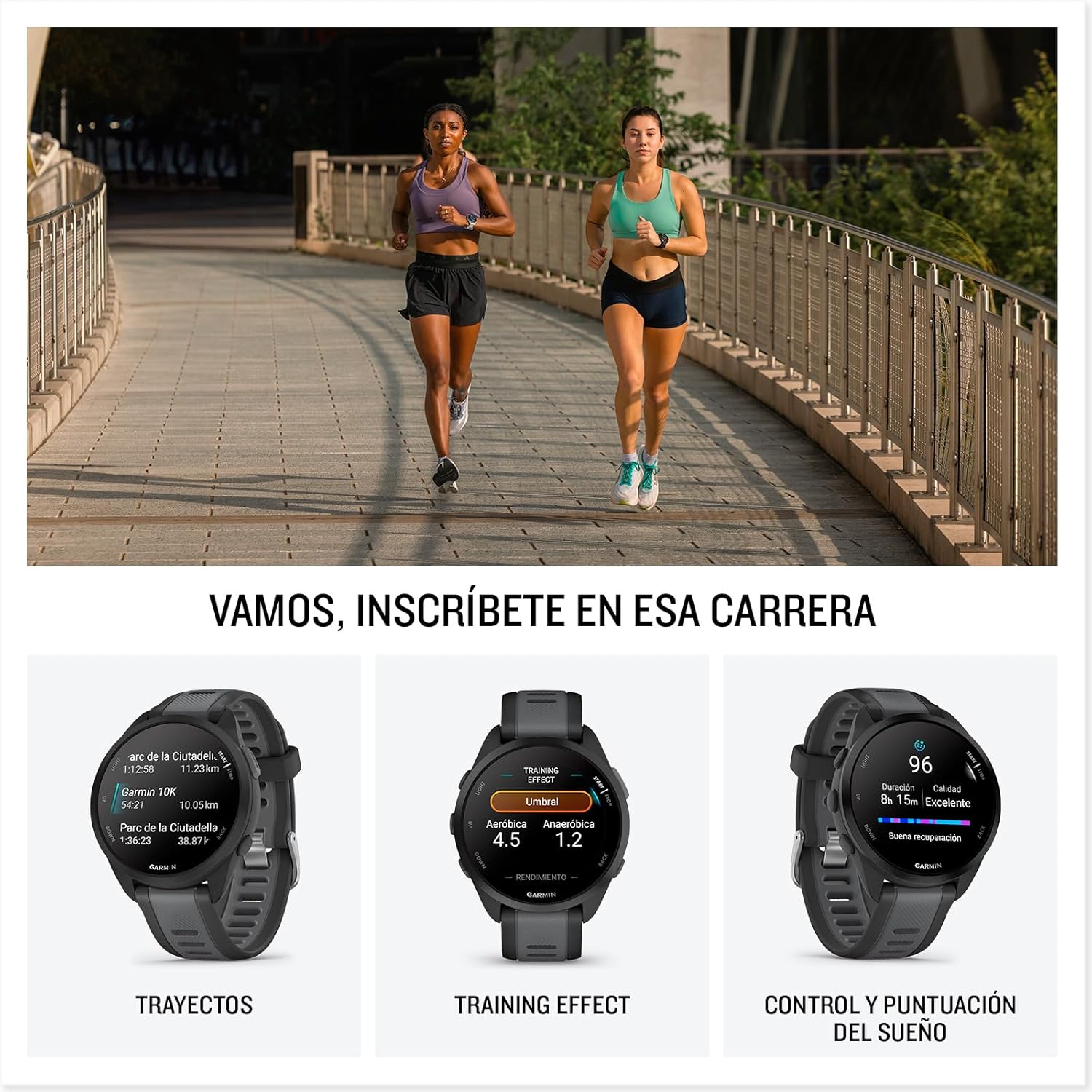 Garmin Forerunner 165 Reloj Inteligente para Correr con GPS