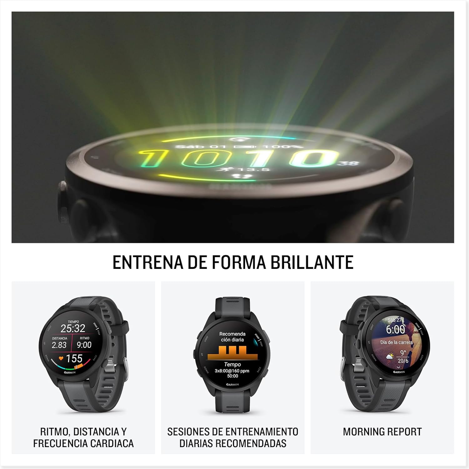Garmin Forerunner 165 Reloj Inteligente para Correr con GPS