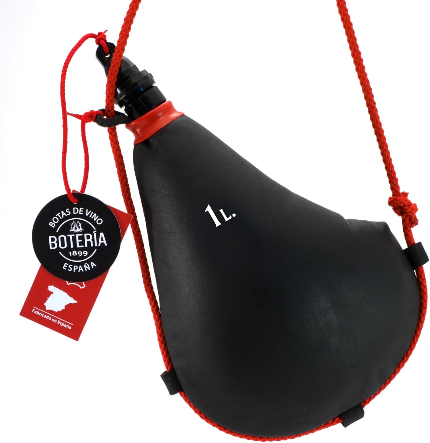Bota de Vino Tradicional. Elaborada en Piel de Cabra