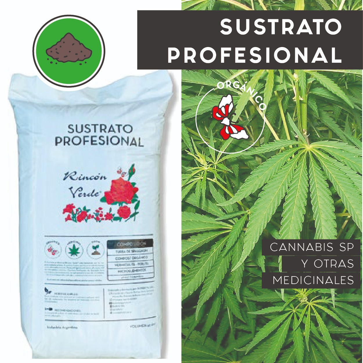 Sustrato Profesional Grow Rincón Verde