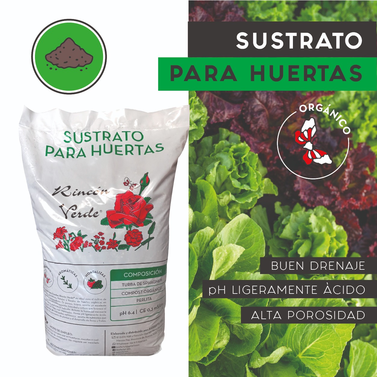 Sustrato para Huerta Rincón Verde