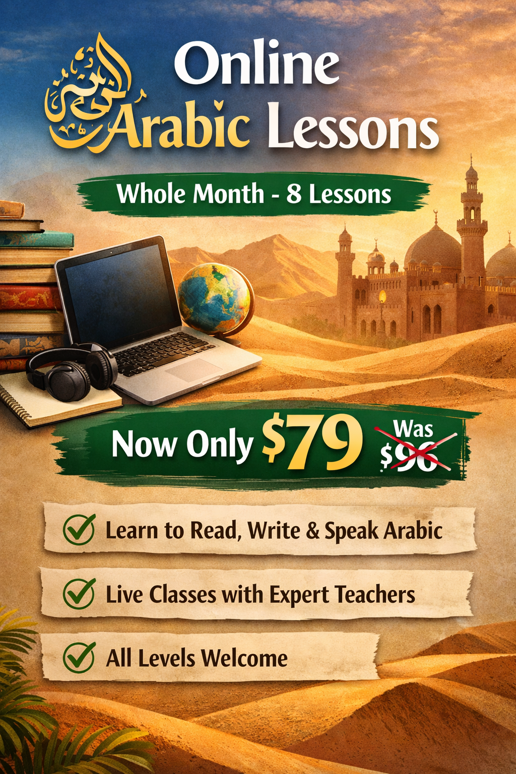 Whole Month - 8 Live Classes