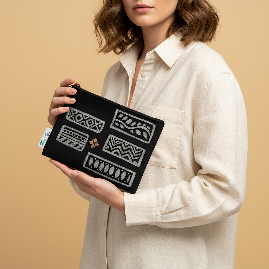 Tribal Print Zipper Pouch