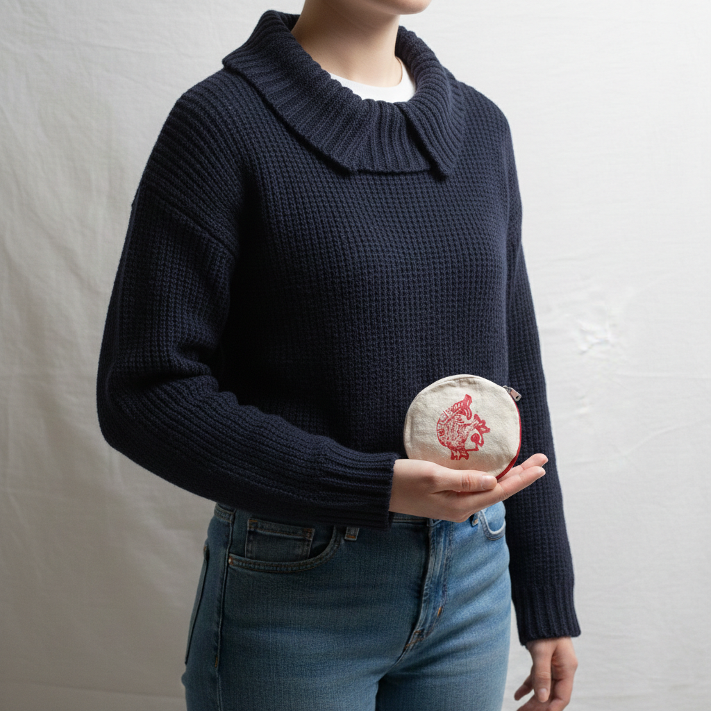 Round Ethnic Coin Pouch