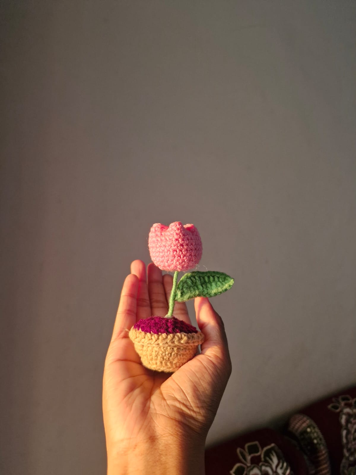 Crochet Tulip Bliss Pot