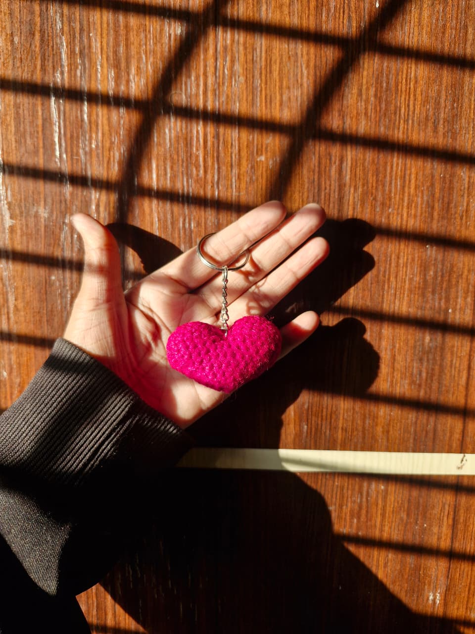 Pink Heart Keychain