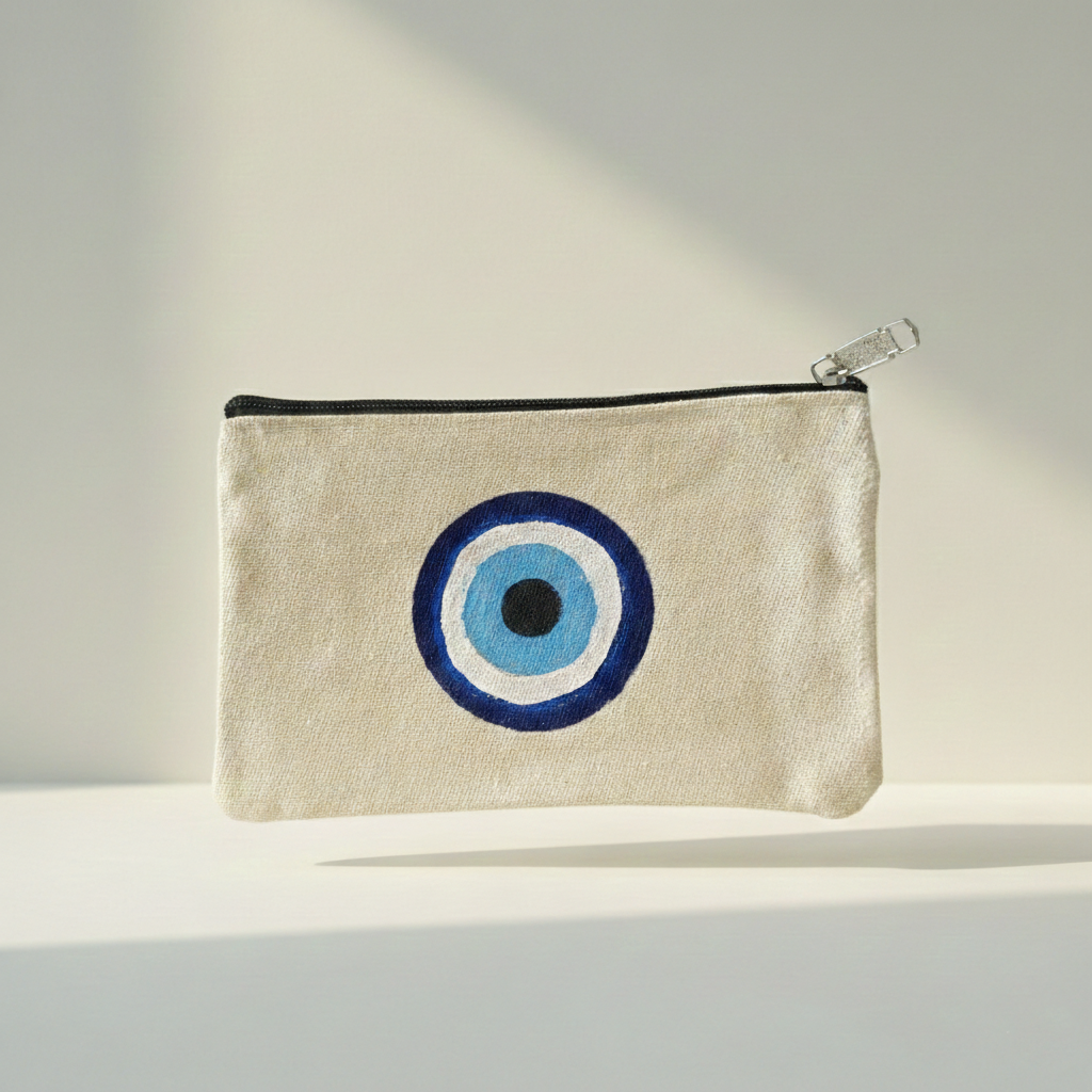 Evil Eye Canvas Pouch