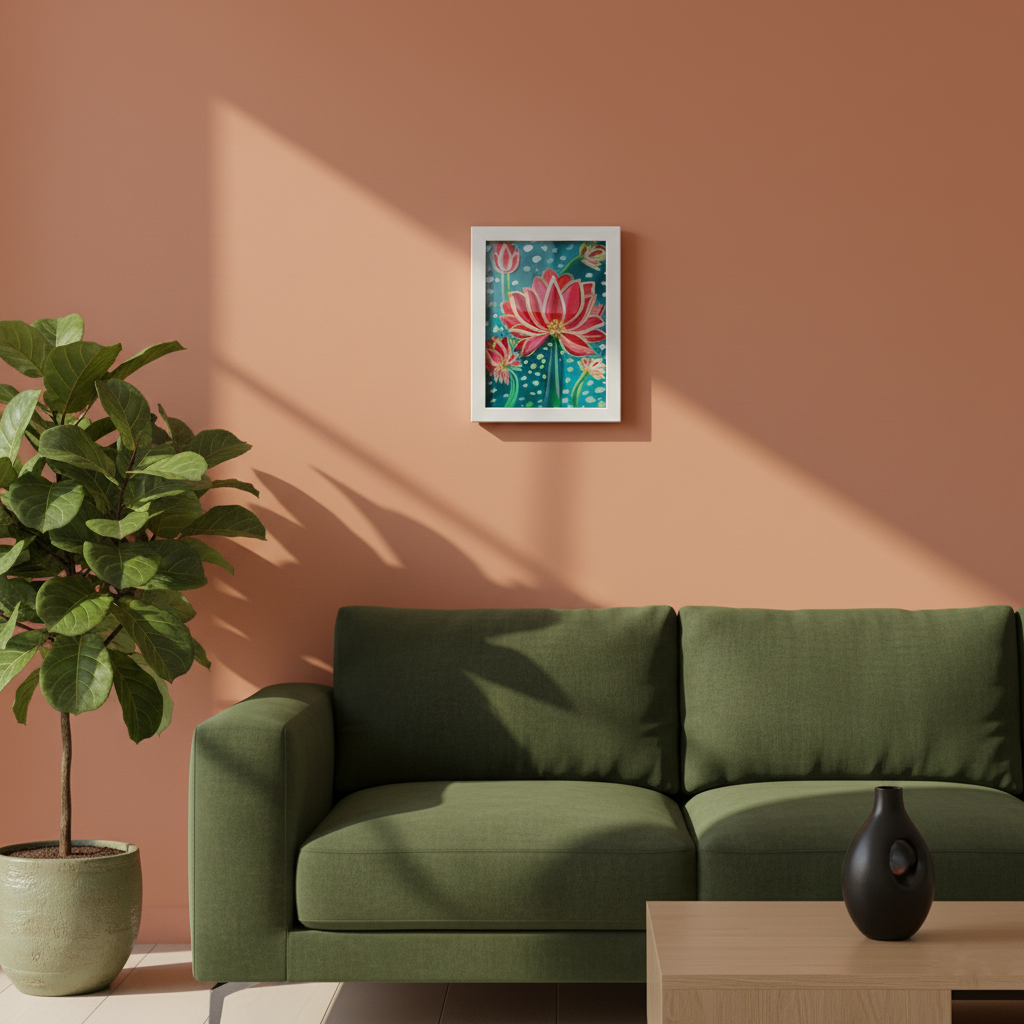 Floral Lotus Art Print