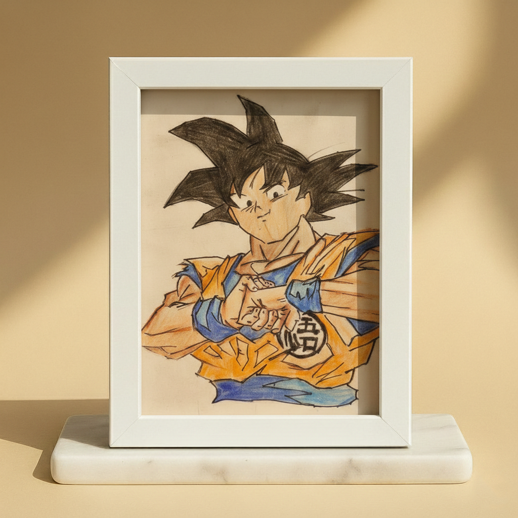 Goku Framed Art Print