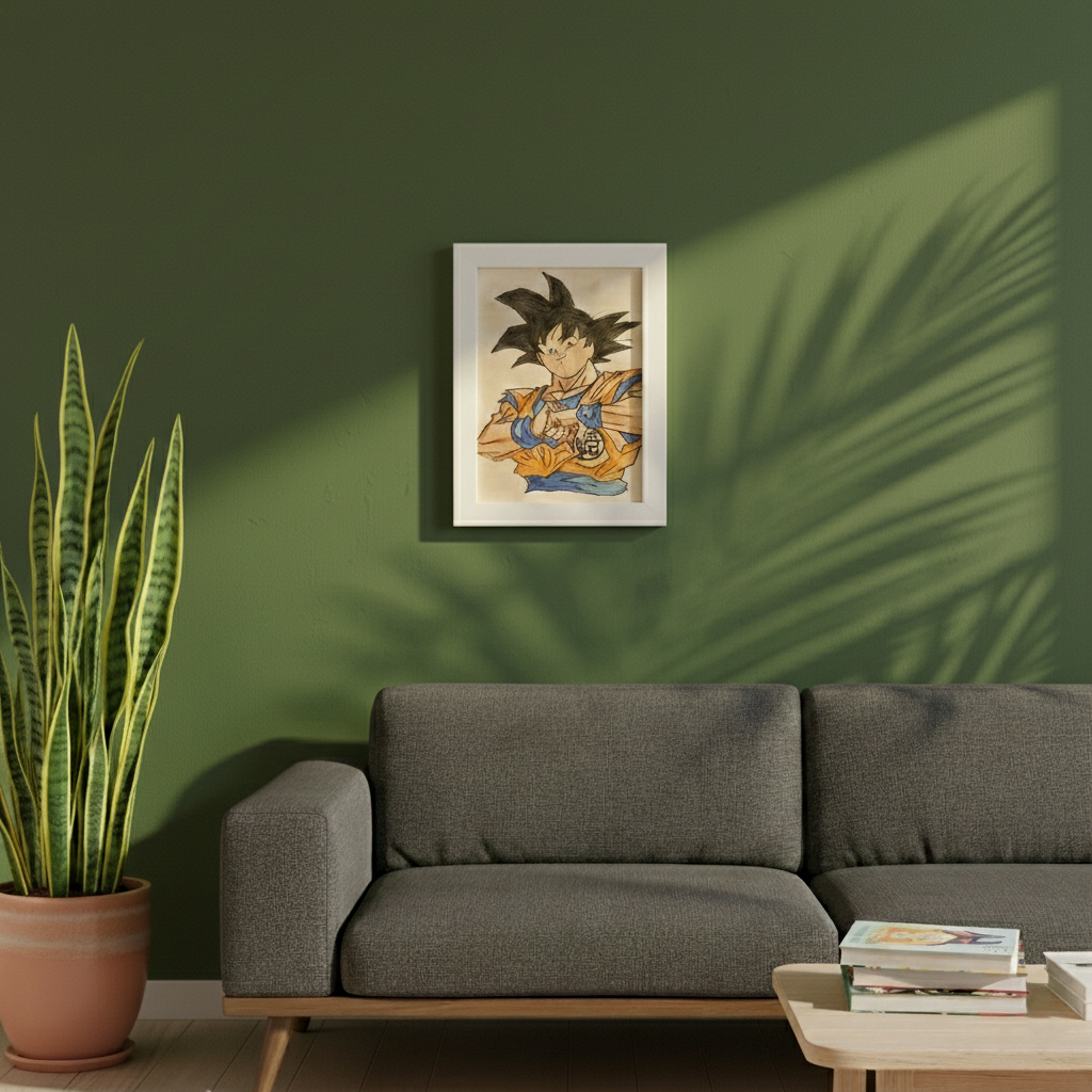 Goku Framed Art Print