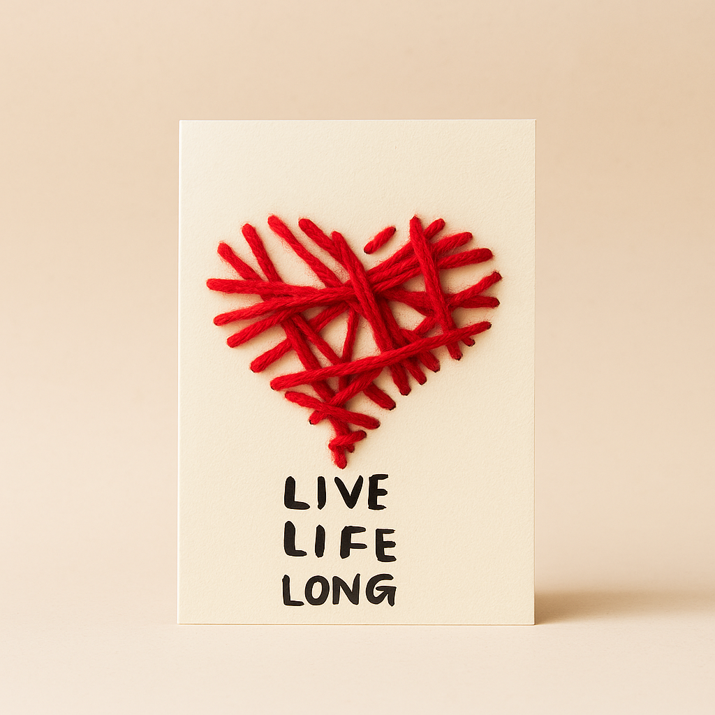 Handmade Heart Greeting Card