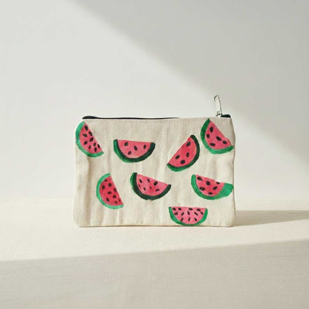 Watermelon Canvas Pouch