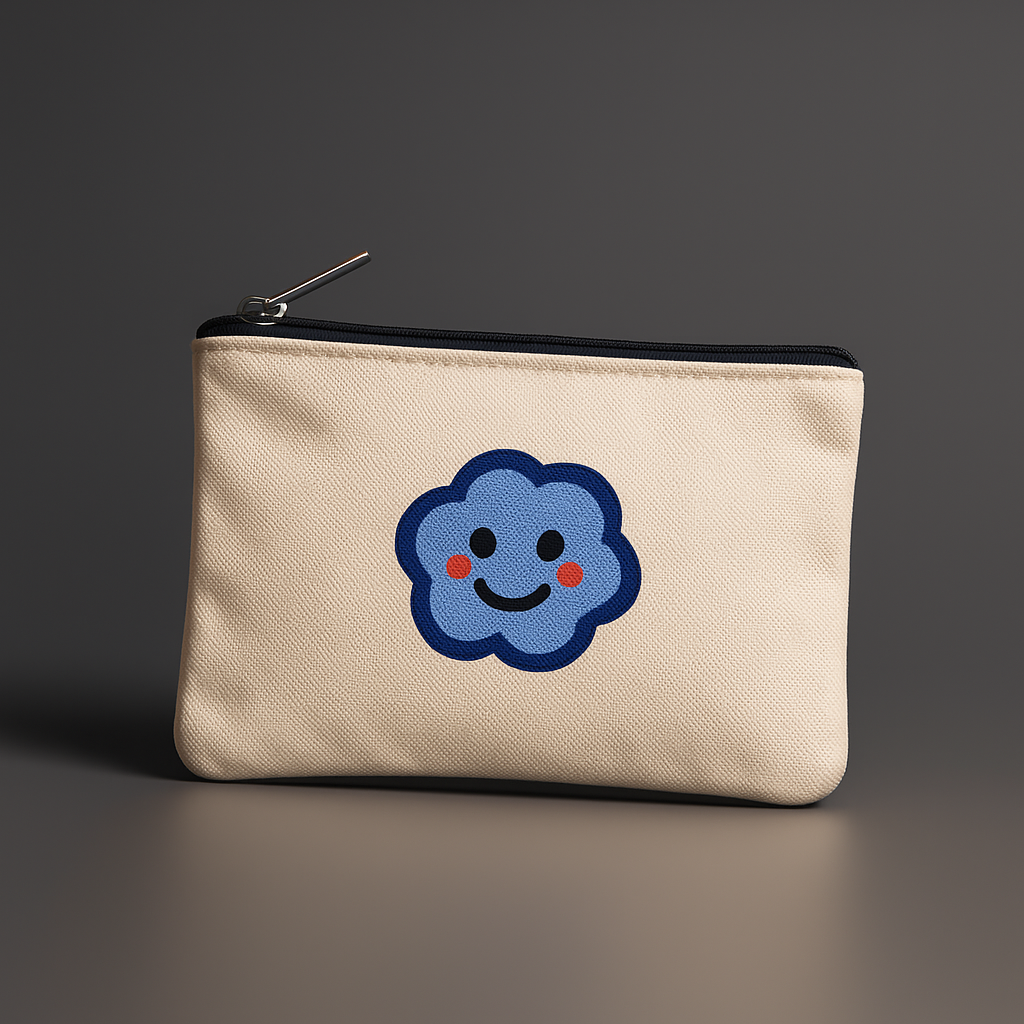 Cute Cloud Canvas Pouch