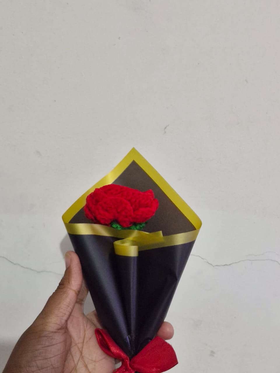 Single Red Rose Bouquet