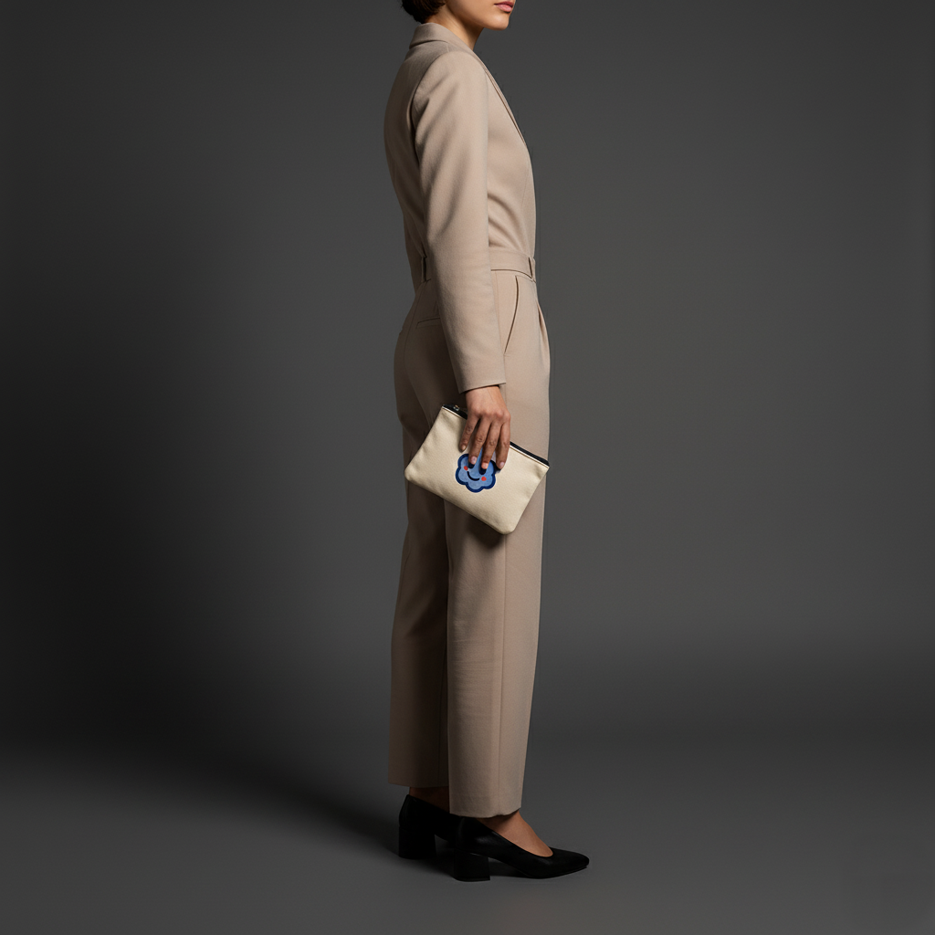 Cute Cloud Canvas Pouch