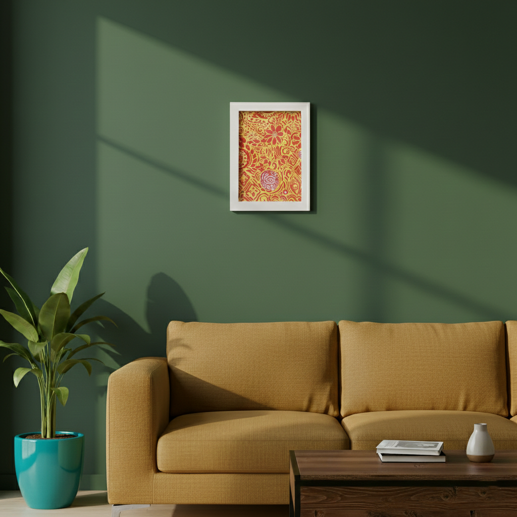 Vibrant Floral Abstract Art Print