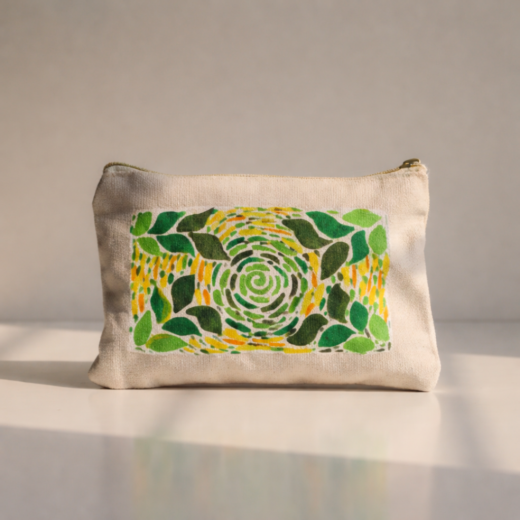 Hand Painted Canvas Pouch
