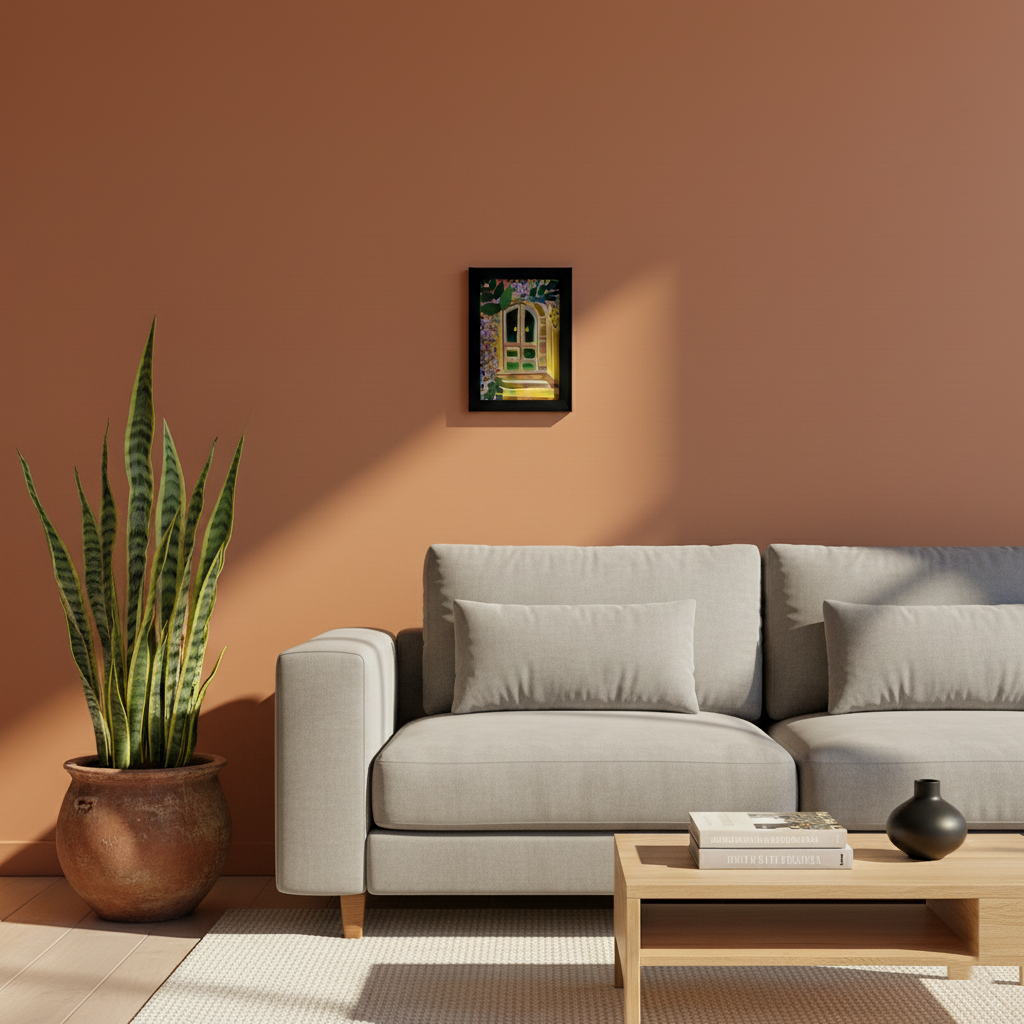 Vibrant Doorway Framed Art