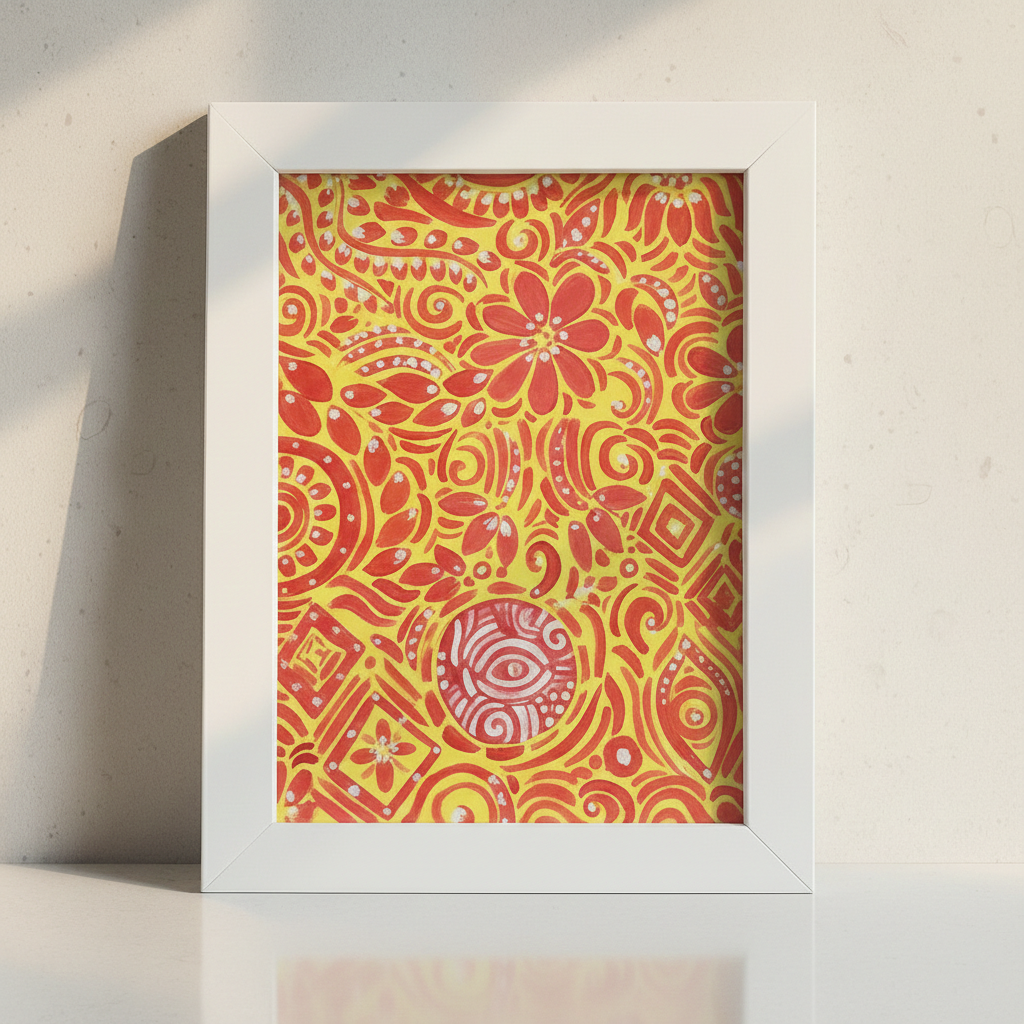 Vibrant Floral Abstract Art Print