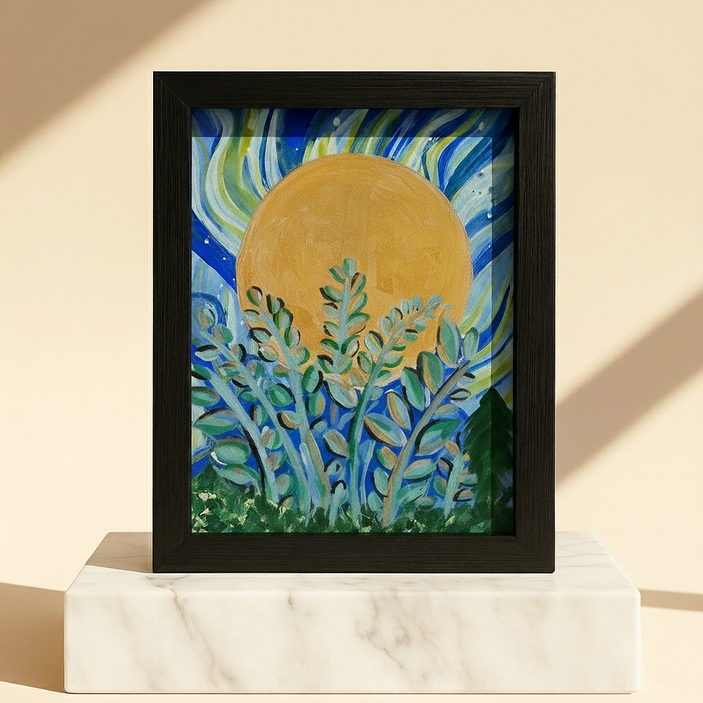 Sunlit Botanical Framed Art