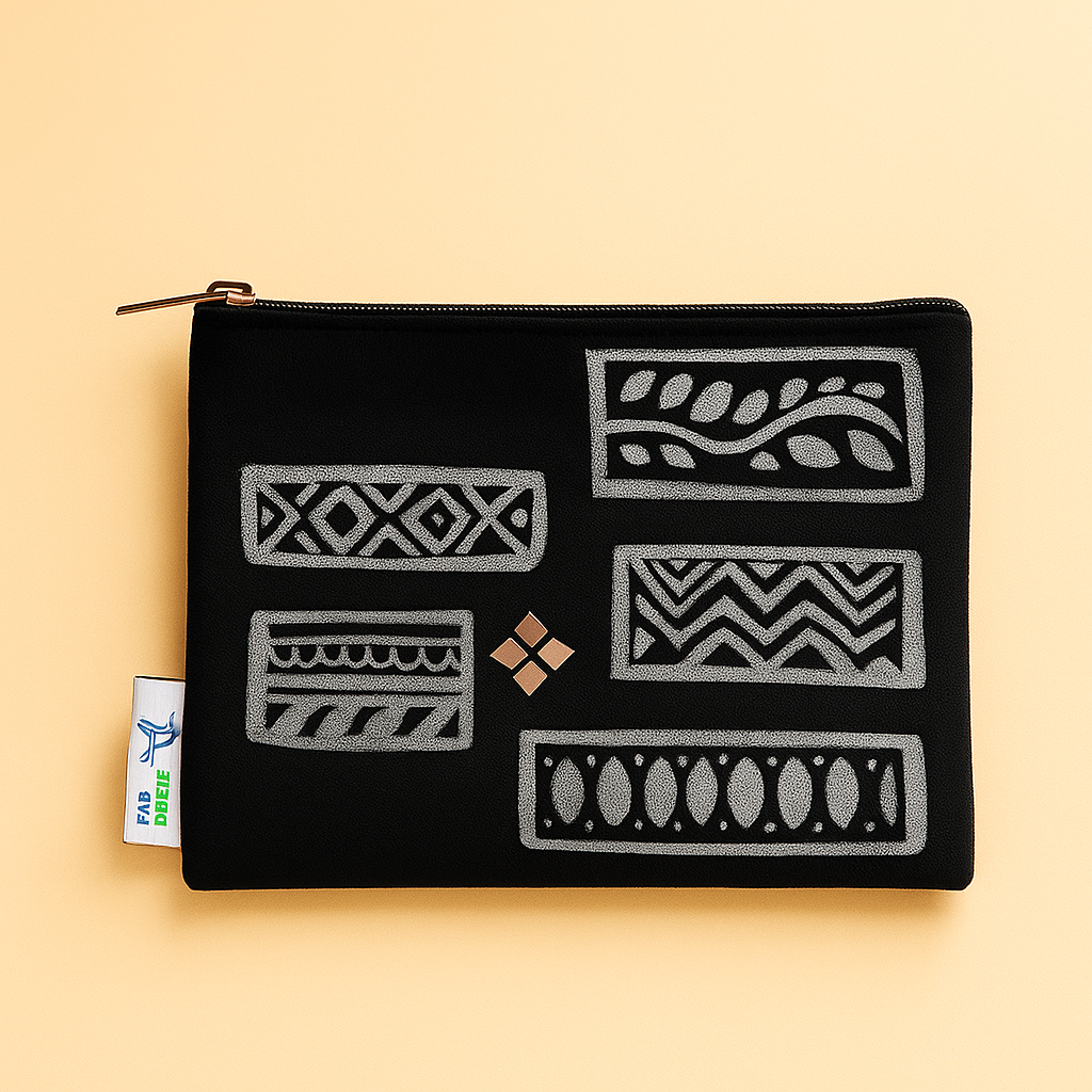 Tribal Print Zipper Pouch