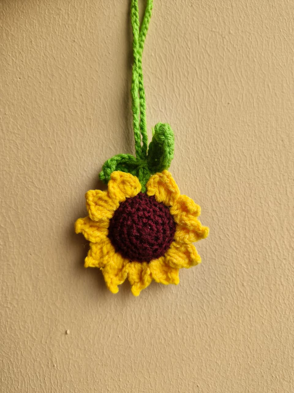 Crochet Sunflower Bookmark
