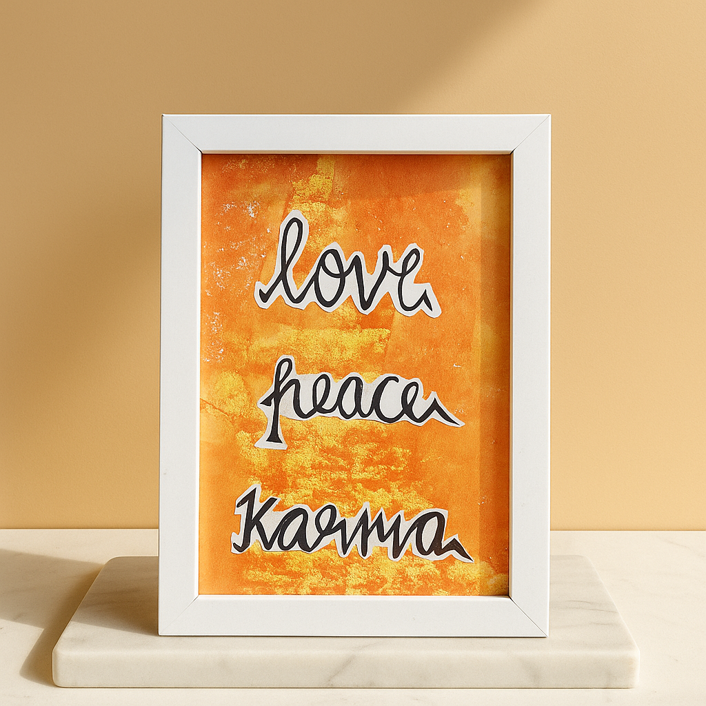 Love Peace Karma Wall Art
