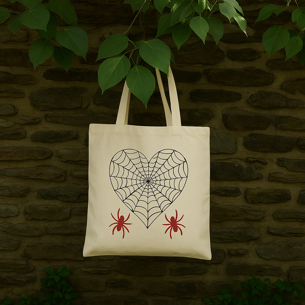 Heart Web Spider Tote