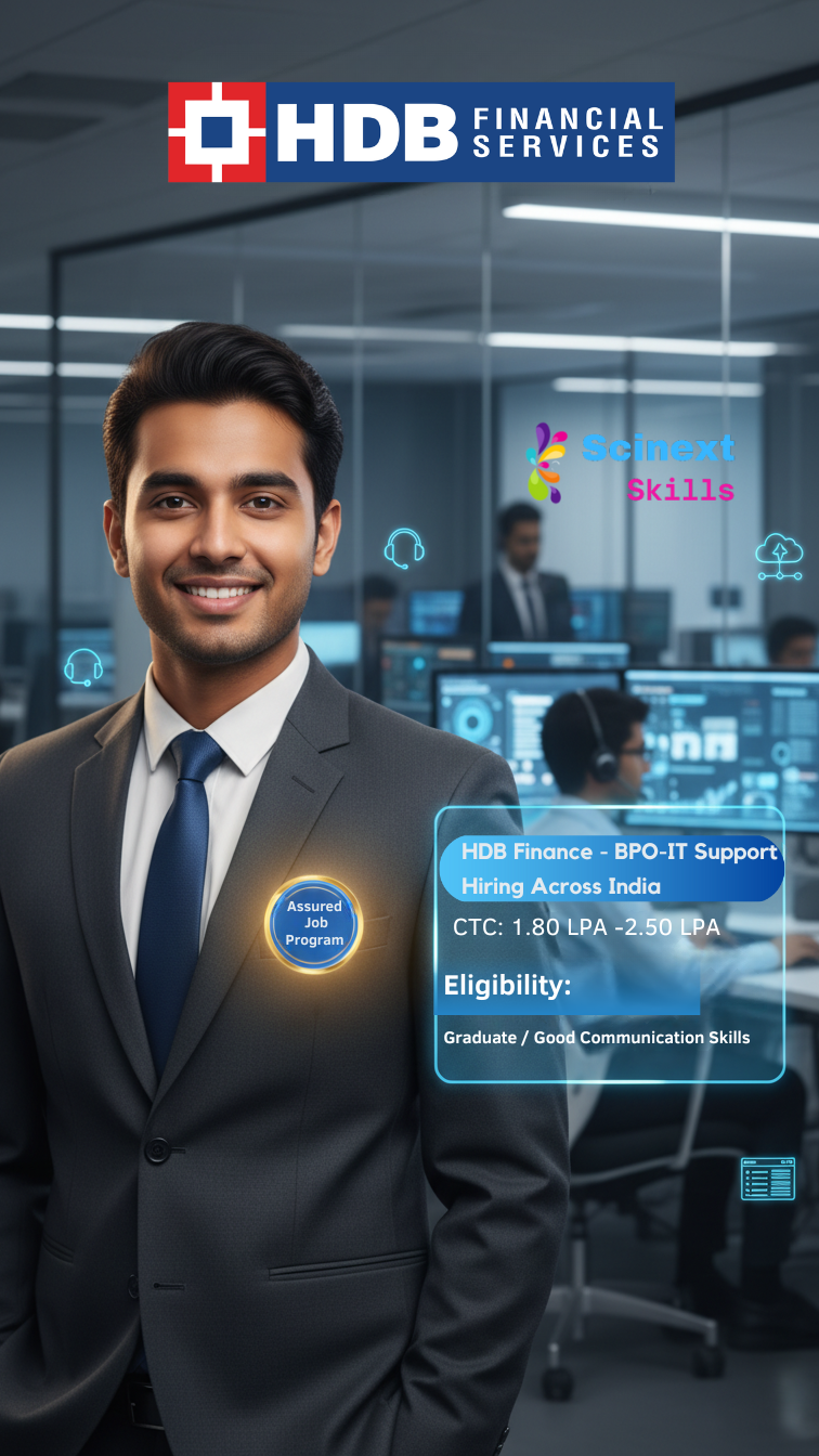 HDB Finance BPO-IT Support Hiring