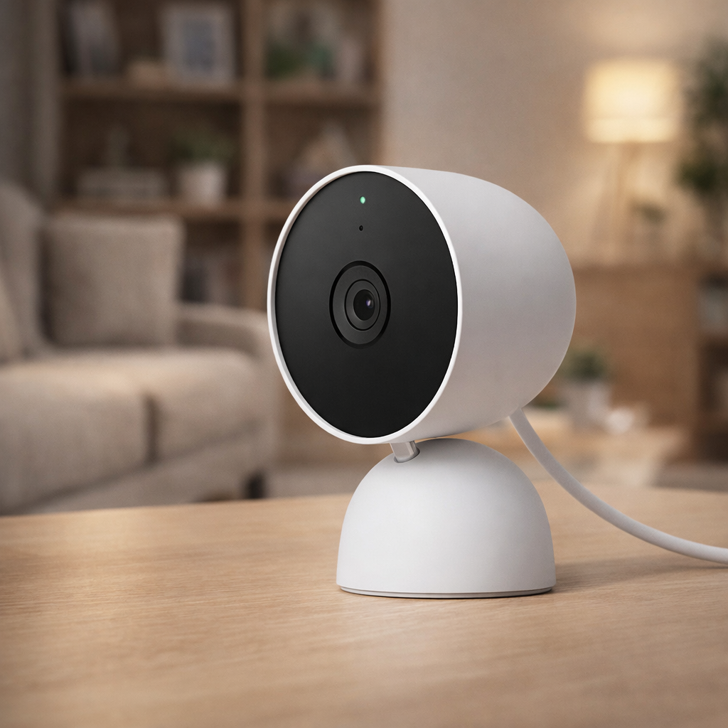 Google Nest Wired Outdoor Smart Security Camera – 2nd Generation (Snow)